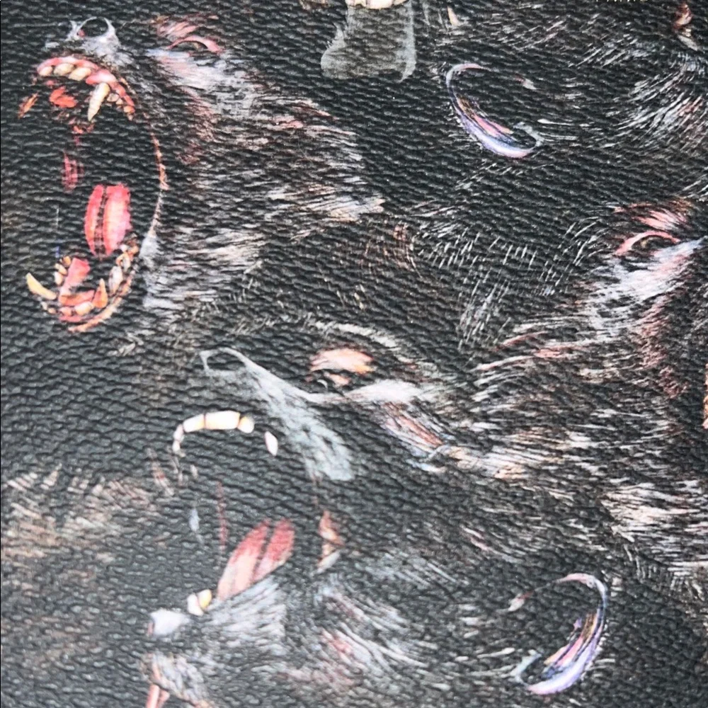Givenchy Coated Canvas All Over Monkey Brother Large Zip Pouch - Picture 3 of 10